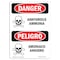 Signmission Safety Sign, OSHA Danger, 5" Height, Anhydrous Ammonia Bilingual Spanish OS-DS-D-35-VS-1028 - alternate 1
